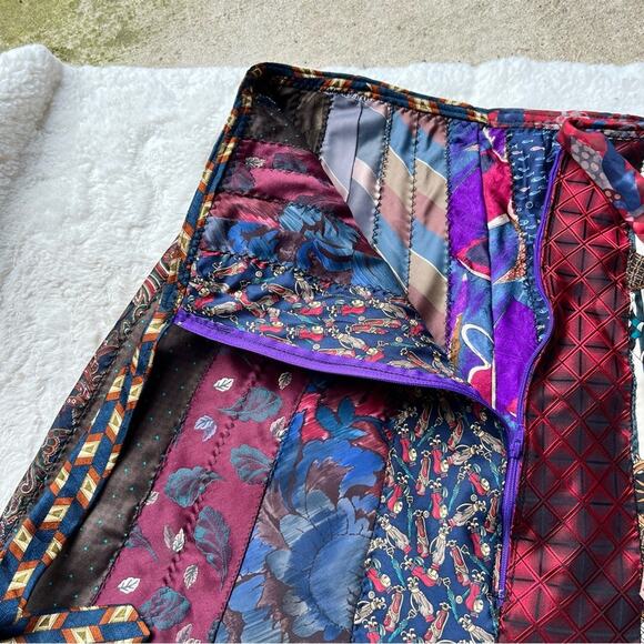 100% Silk Handmade Ties Skirt SKU 06181 - Picture 6 of 16